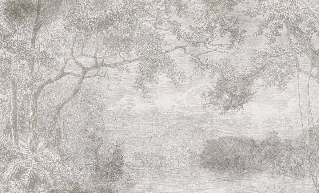 Papier peint panoramique paysage de campagne, XXL, tendance