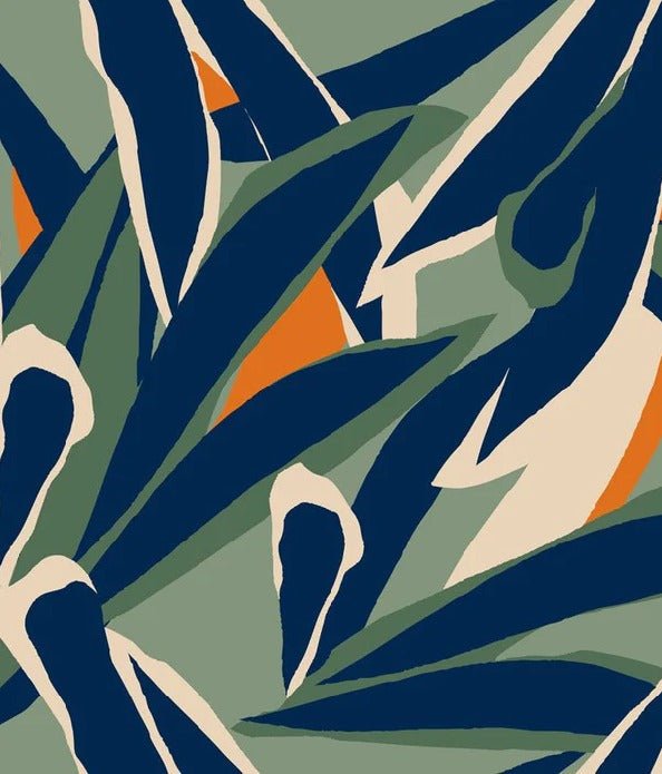 Papier peint panoramique esquisse végétale, XXL, tendance