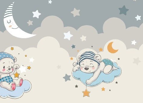 Papel pintado de Ositos de peluche soñadores