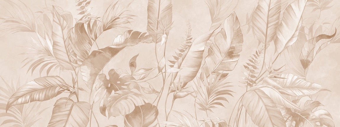 Elegante papel pintado selva polvorienta