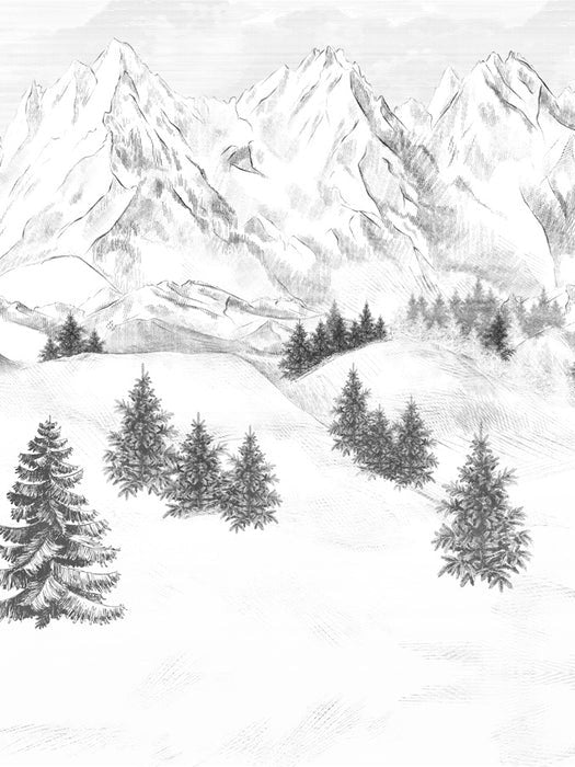 Papel pintado de la montaña de Chamonix