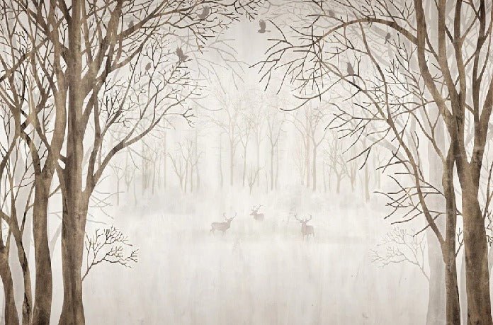 Papel pintado a medida bosque bienvenido al bosque