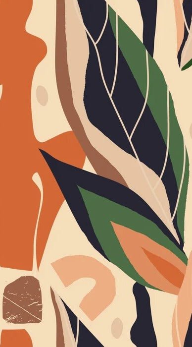 Papel pintado vegetal abstracto