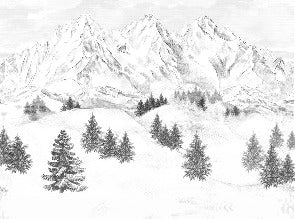 Papel pintado de la montaña de Chamonix