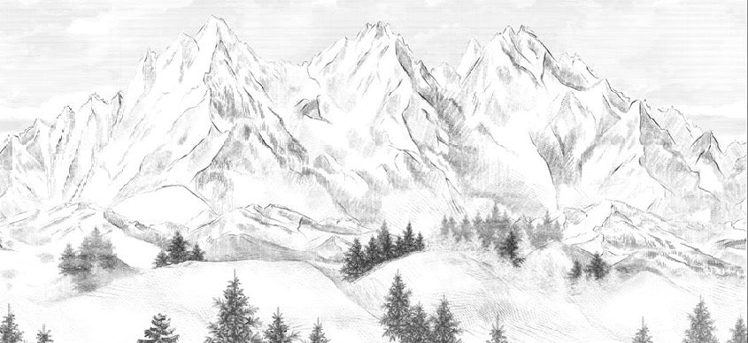 Papel pintado de la montaña de Chamonix