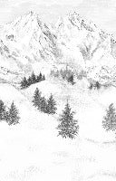 Papel pintado de la montaña de Chamonix