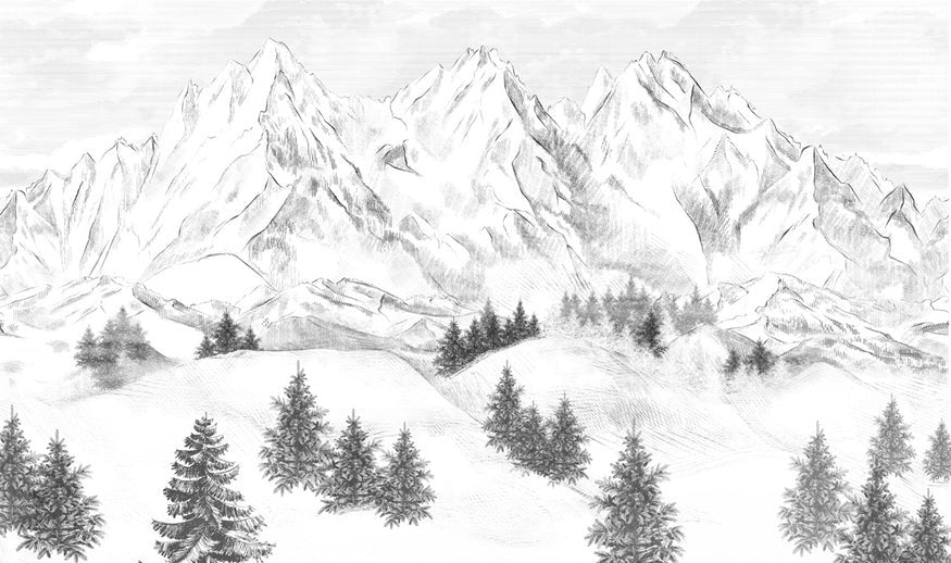 Papel pintado de la montaña de Chamonix