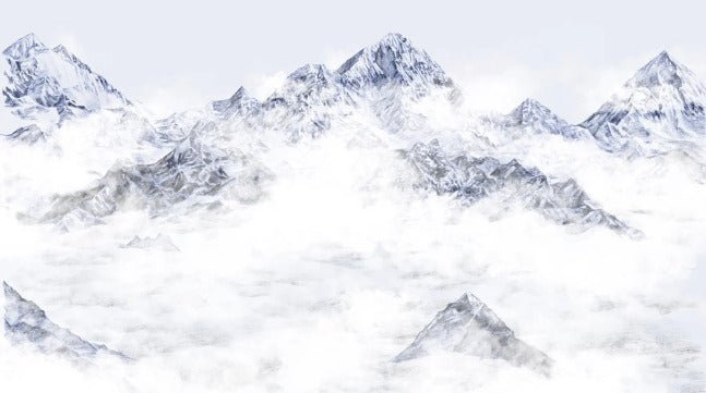 Papel pintado azul del Everest