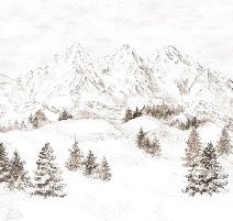 Papel pintado Montaña de los Alpes