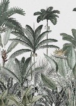 Papel pintado Árbol de la selva panorámico