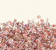 Papel pintado Flor de pincel