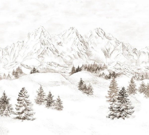 Papel pintado Montaña de los Alpes