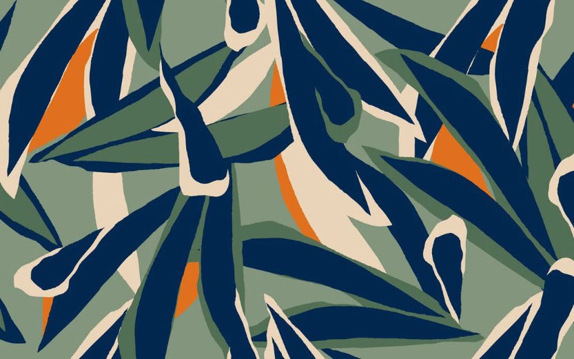 Papel pintado Dibujo panorámico de una planta