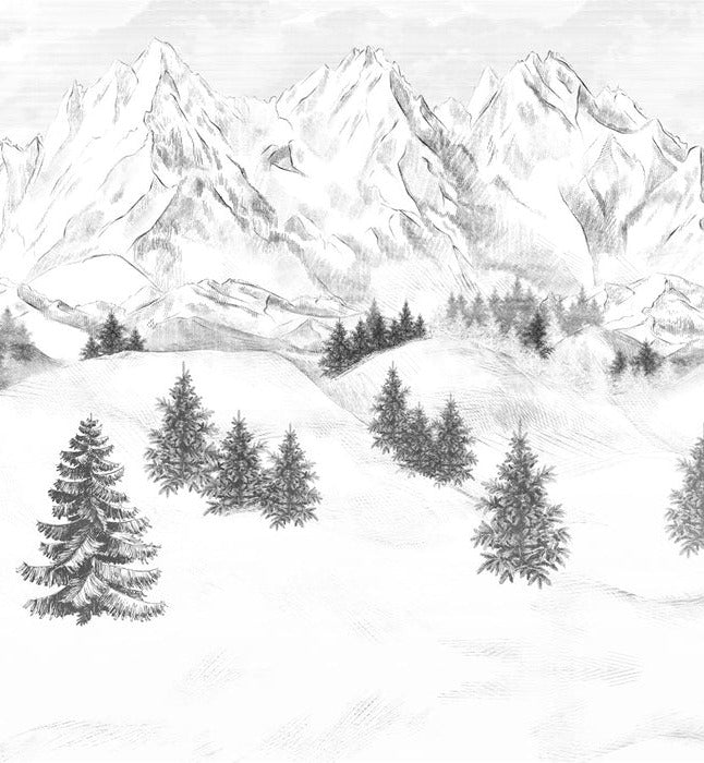 Papel pintado de la montaña de Chamonix