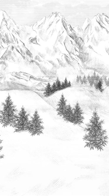 Papel pintado de la montaña de Chamonix