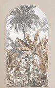 Papel pintado Arcos tropicales sepia