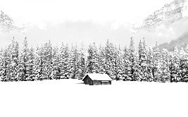 Papel pintado Chalet panorámico de montaña