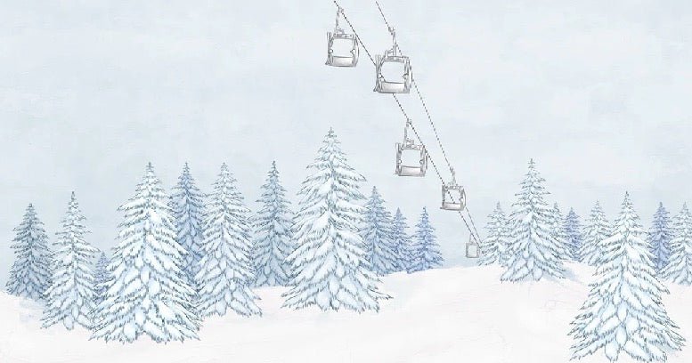 Papel pintado góndola azul montaña
