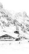 Papel pintado Clusaz ski fond montagne Confins