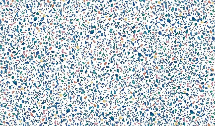 Papel pintado condensado efecto terrazo
