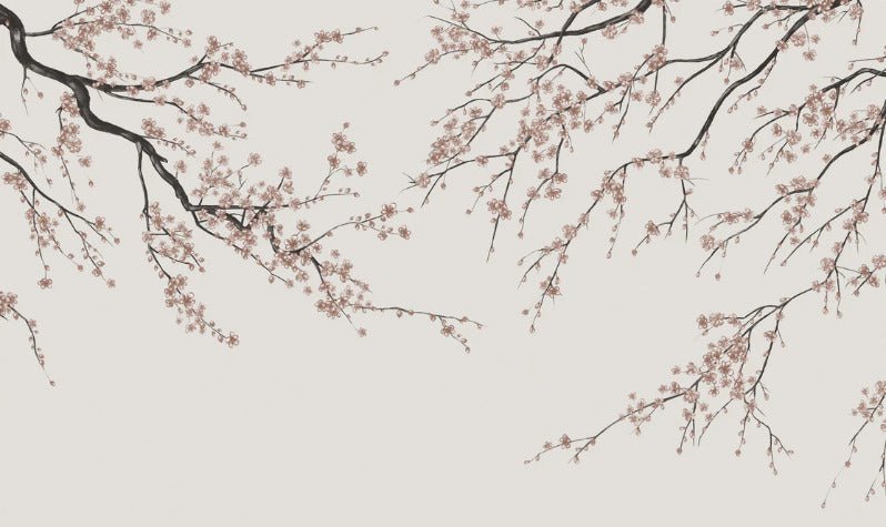 Papier peint panoramique Sakura beige