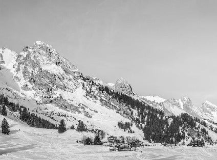 Papel pintado Chalet alpino panorámico