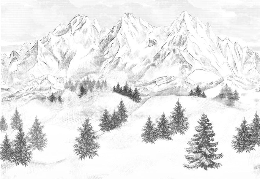Papel pintado de la montaña de Chamonix