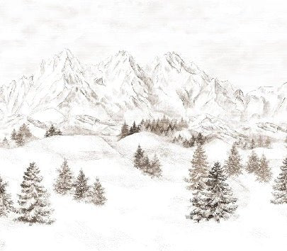 Papel pintado Montaña de los Alpes