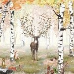 Papel pintado Bosque mágico infantil