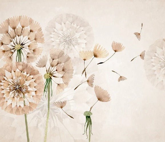 Papel pintado Flor de diente de león