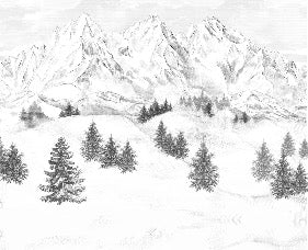 Papel pintado de la montaña de Chamonix