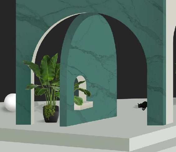 Papel pintado trampantojo de hotel