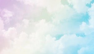Papel pintado infantil nube colores suaves