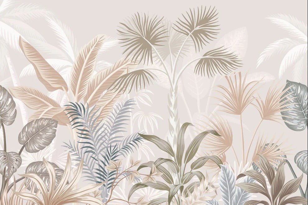 Papel pintado Panorámica de la jungla de terracota