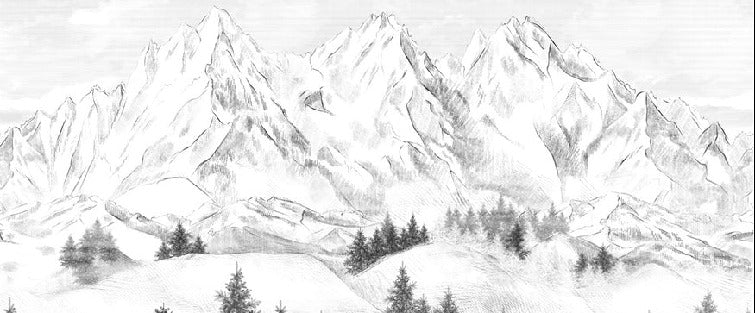 Papel pintado de la montaña de Chamonix