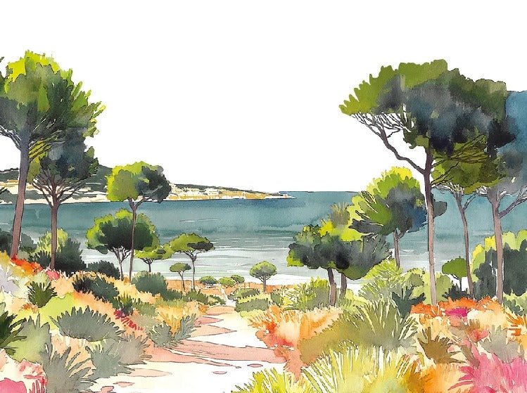 Papel pintado panorámico veraniego