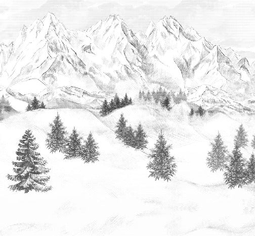Papel pintado de la montaña de Chamonix