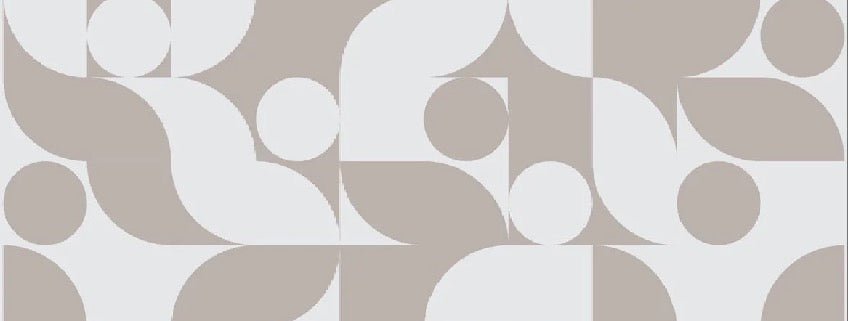 Papel pintado Gris de formas modernas