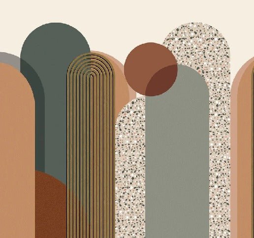 Papier peint Art déco graphique tendance, XXL, tendance