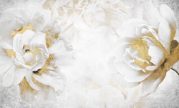 Papier peint toilette Fleur Or, XXL, tendance