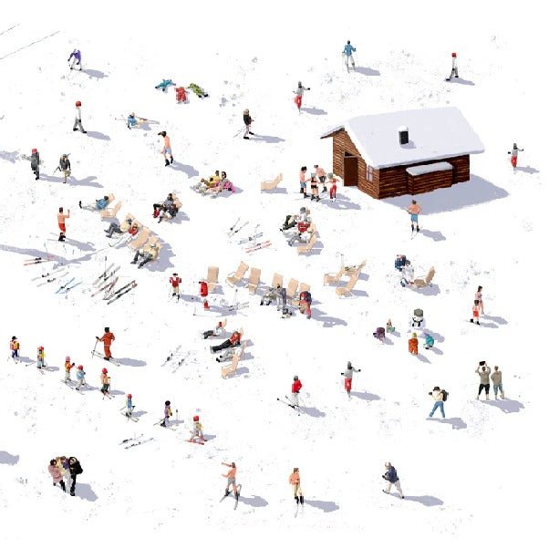 Papel pintado panorámico après ski