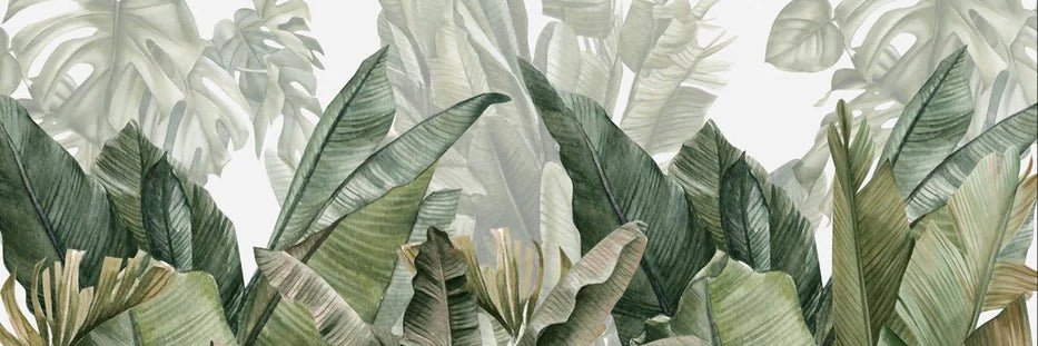 Papel pintado panorámico Plátano verde
