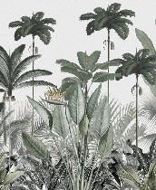 Papel pintado Árbol de la selva panorámico