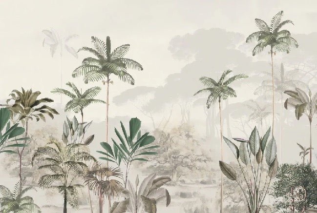 Papier peint panoramique jungle eden vert, XXL, tendance