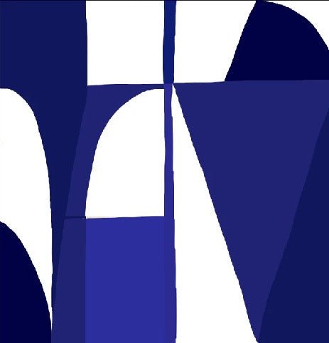 Papel pintado azul estilo Memphis