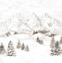 Papel pintado Montaña de los Alpes