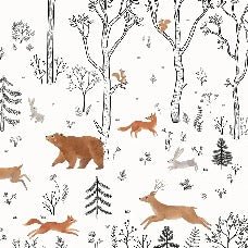 Papel pintado espíritu del bosque para niños