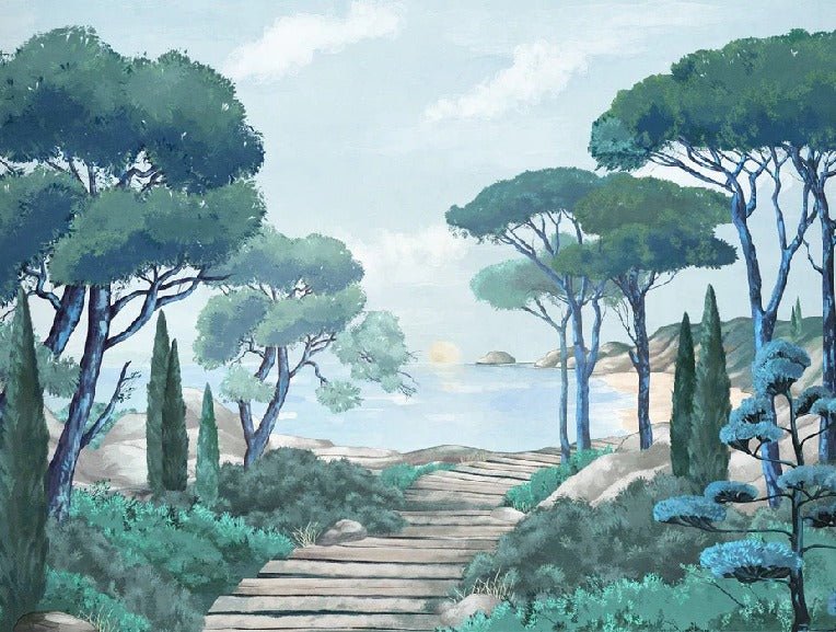 Papier peint balade dans les calanques, XXL, tendance