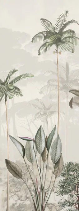 Papier peint panoramique jungle eden vert
