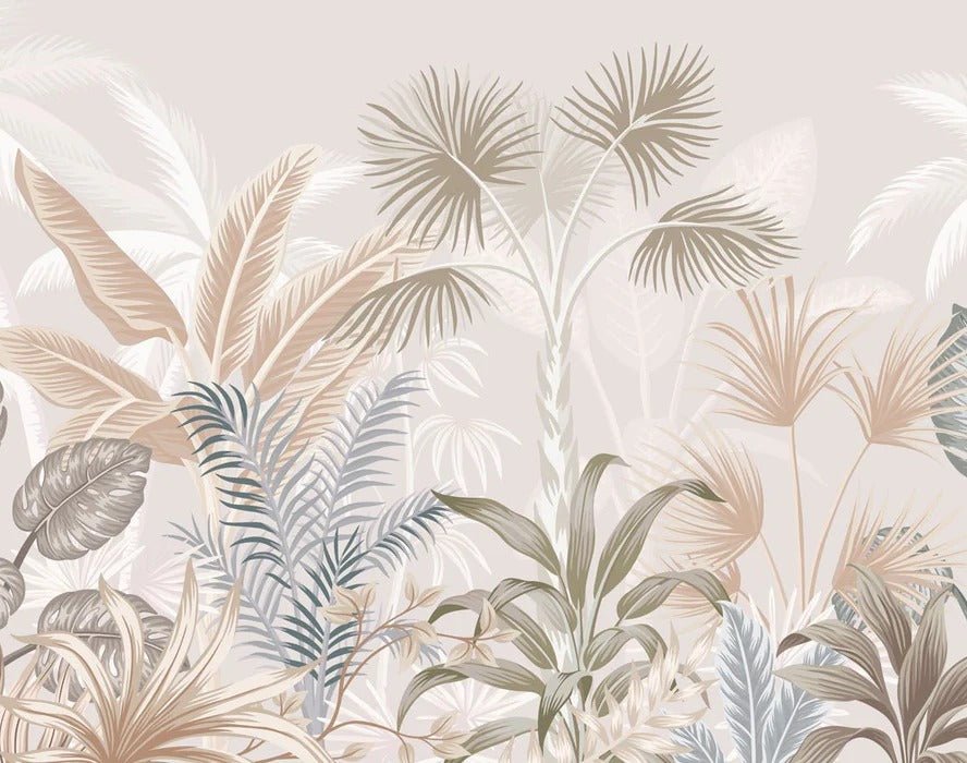 Papel pintado Panorámica de la jungla de terracota